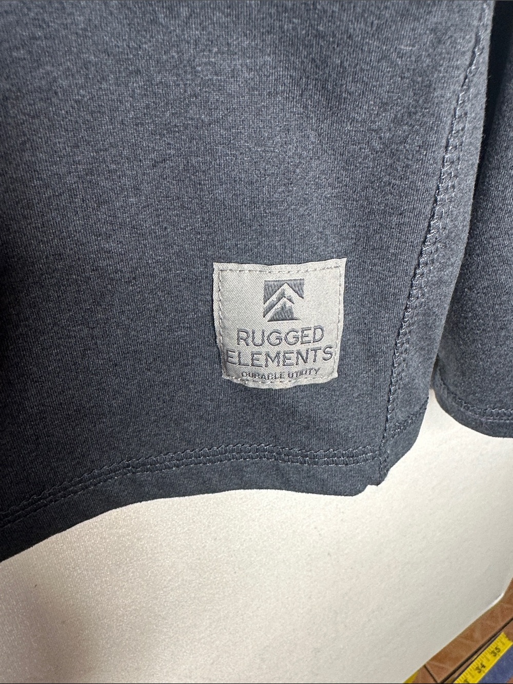 Men’s Rugged Elements durable utility crewneck  Long-Sleeve dark blue size small - Picture 3 of 10